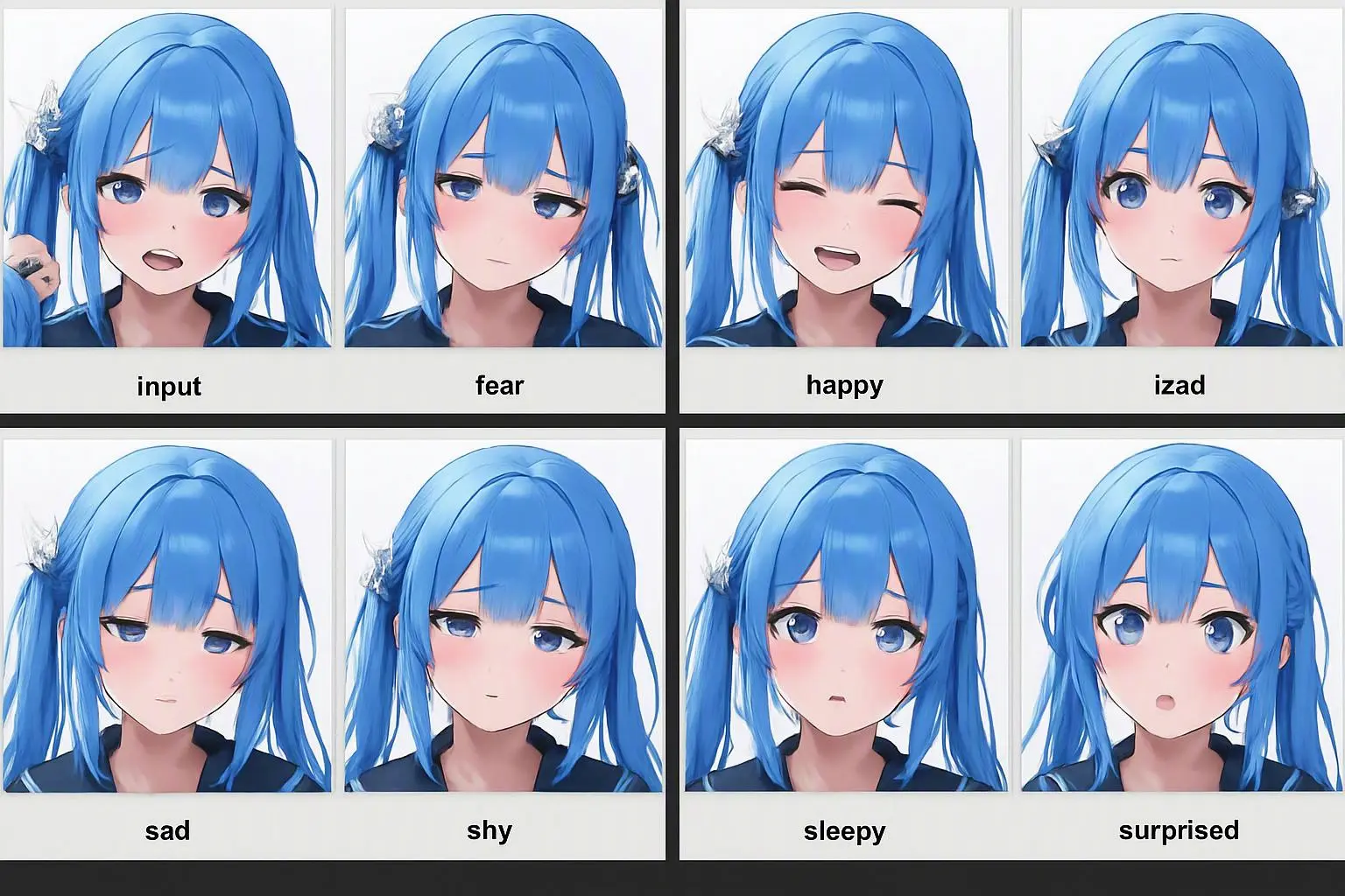 Realistic & anime characters one-click 12 expressions & individual expression switching generation qwem_edit_2511