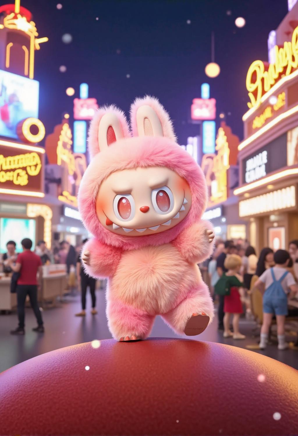 Labubu super popular anime model