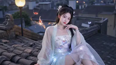 Beauty Flying AI Video Generation = AiJuXi