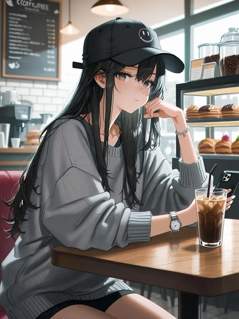 Anime thick painting illustration_1.0
