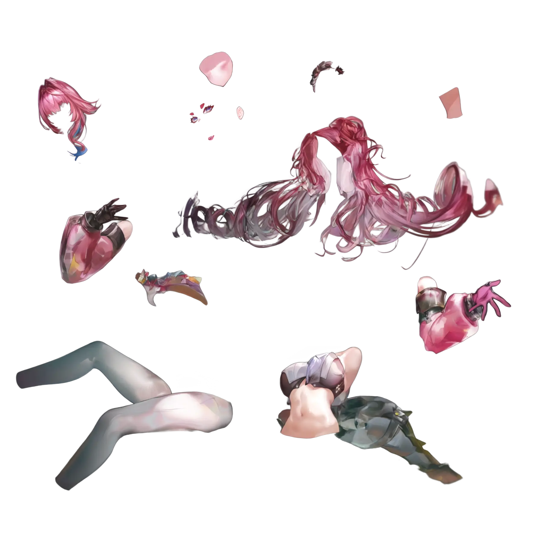 seethrough - Layered Breakdown of Anime Characters