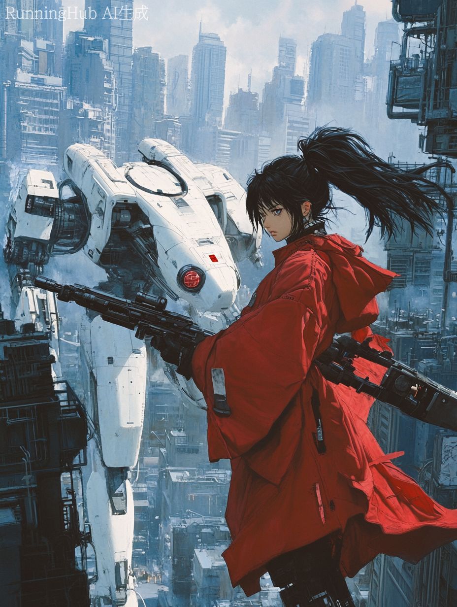 Midjourney V7 Otomo Katsuhiro Style