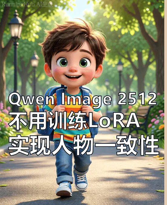 Qwen Image 2512 does not use LoRA to achieve character consistency
