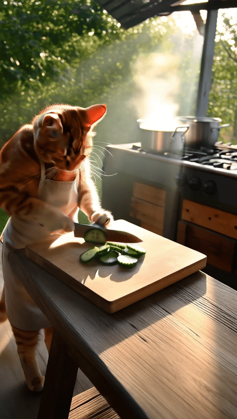 Wan2.1 Cat Kitchen ComfyUI Alibaba Wanxiang strongest open-source text-to-video