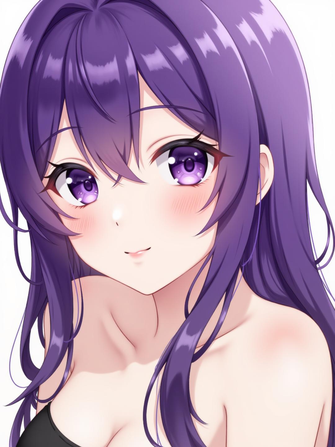 F1 purple-haired anime girl