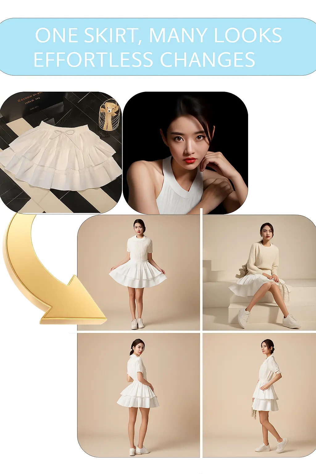 QY6 Portrait Clothing Change Master (Qwen image Edit) Automatic Version Two images into thousands, model clothing change, outfit change, migration