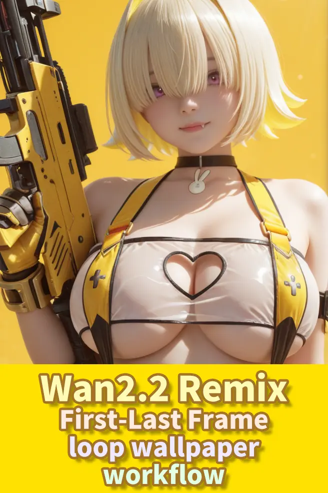 Wan2.2 Remix i2v Start and End Frame Loop Wallpaper Workflow
