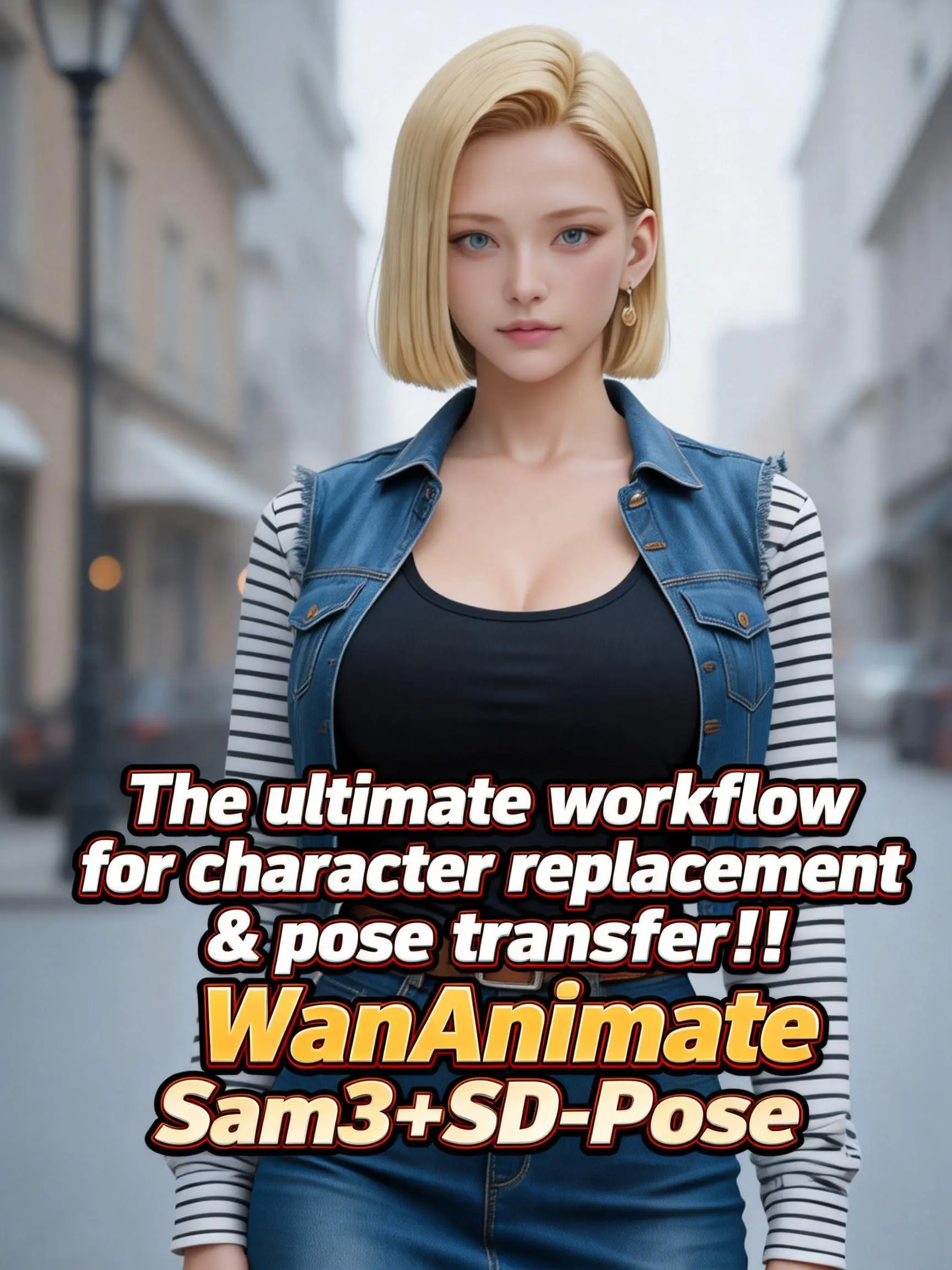 Character replacement & pose transfer strongest workflow!! WanAnimate Sam3 SD Pose