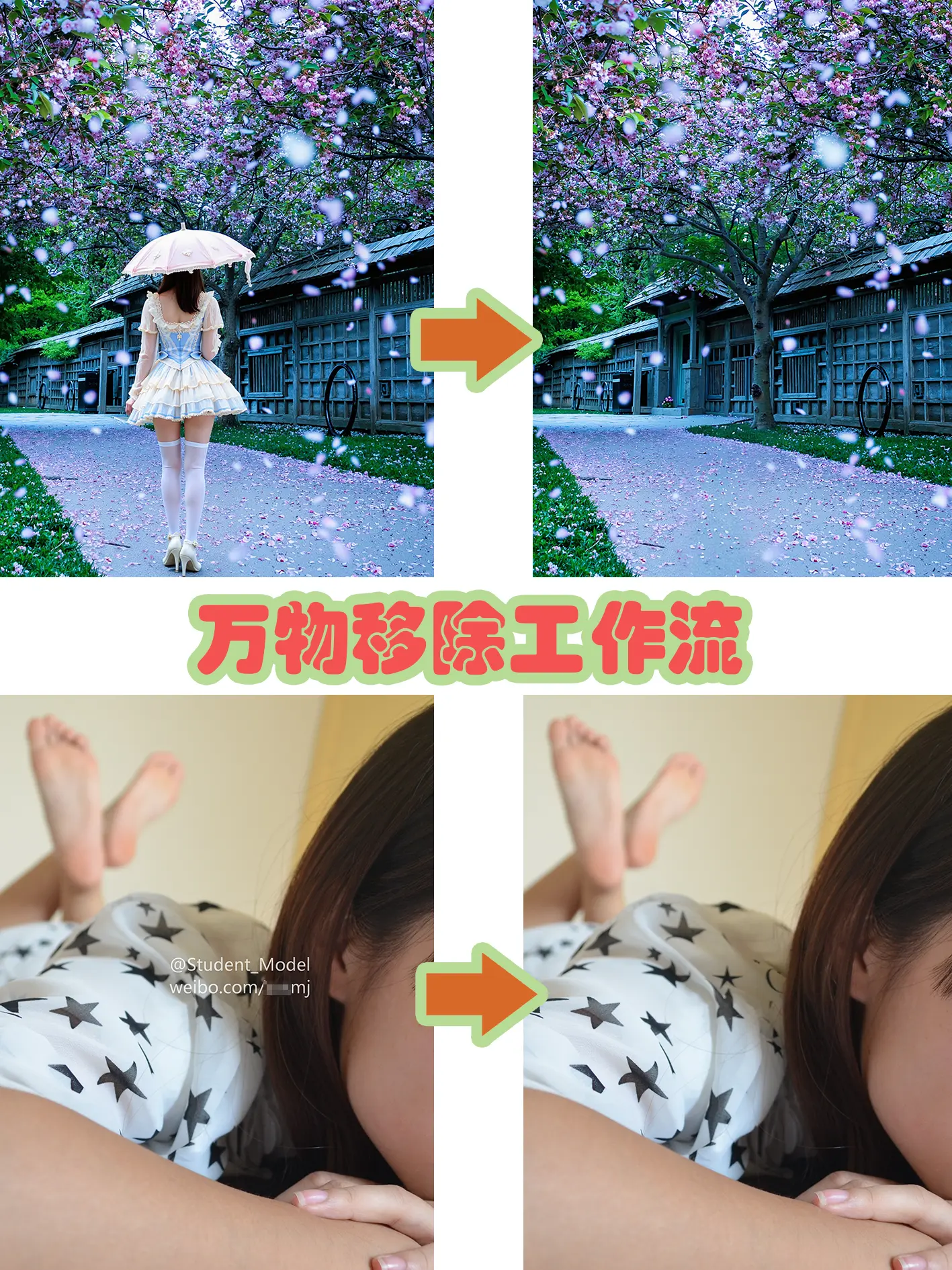 Remove objects workflow (remove objects, watermark removal, etc.)