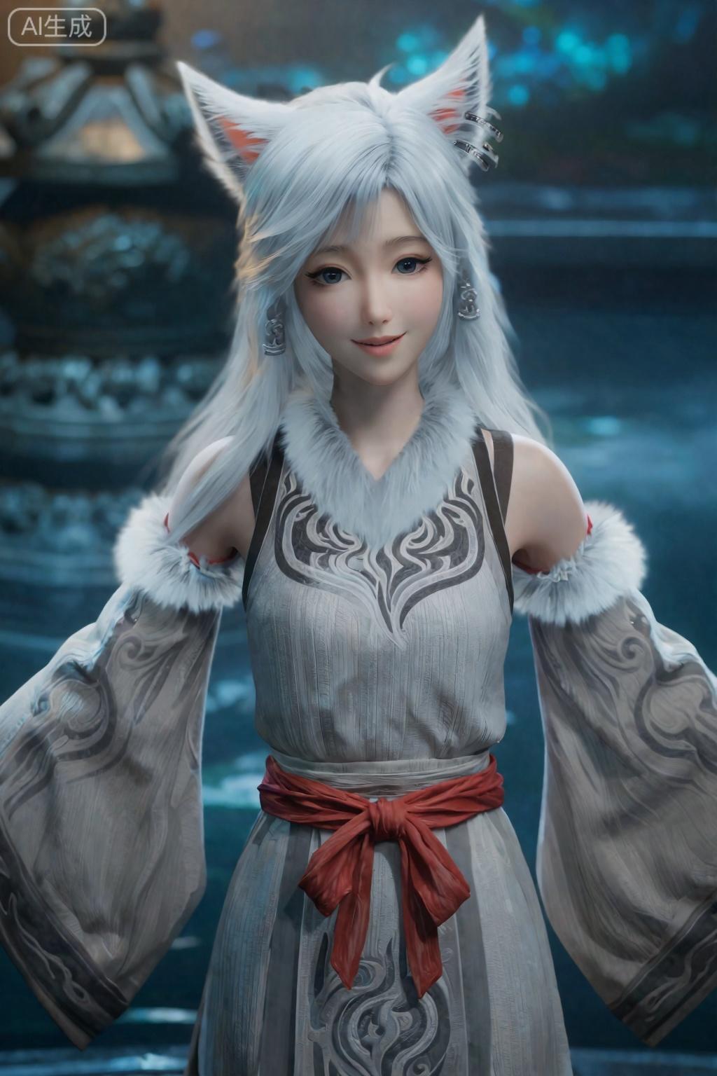 Silver Moon Immortal Transformation Costume zimage Mortal Cultivation Biography nsfw
