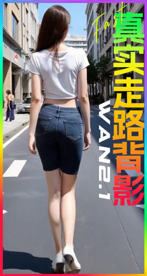wan2.1 I2V 14Bi2v Walking back view lora Character walking