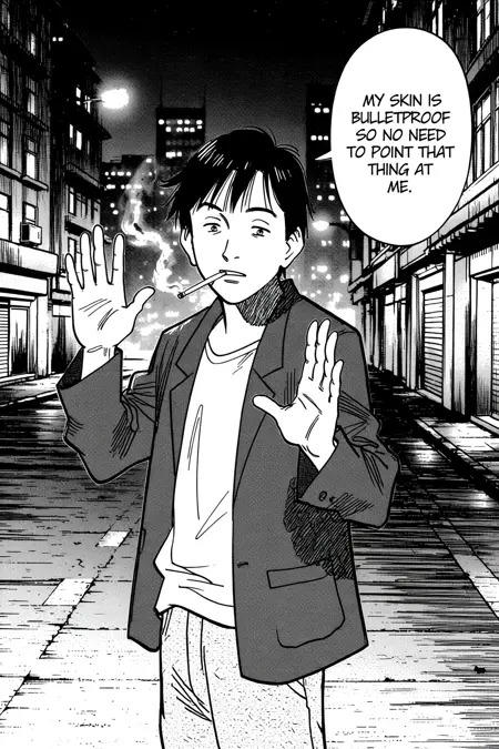 Qwen black-and-white comic style images Comic-style pictures 4-panel comics