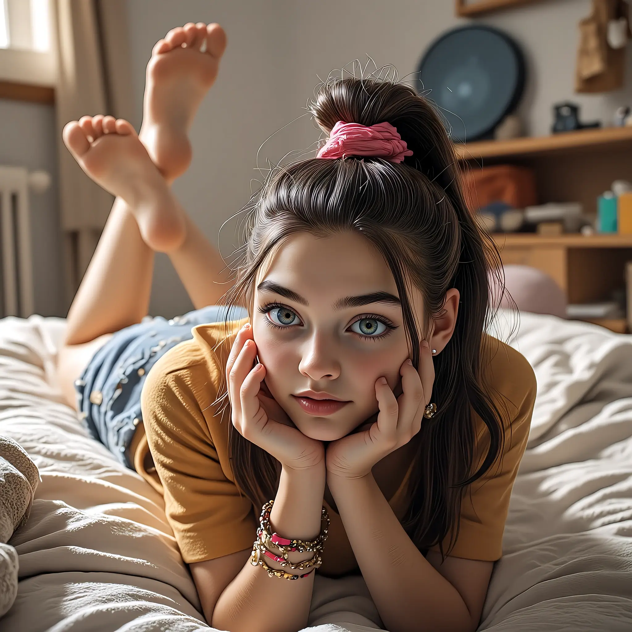 the pose