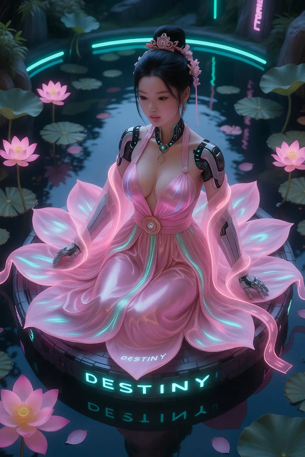 Qwen image Lora Cyberpunk Ancient Style