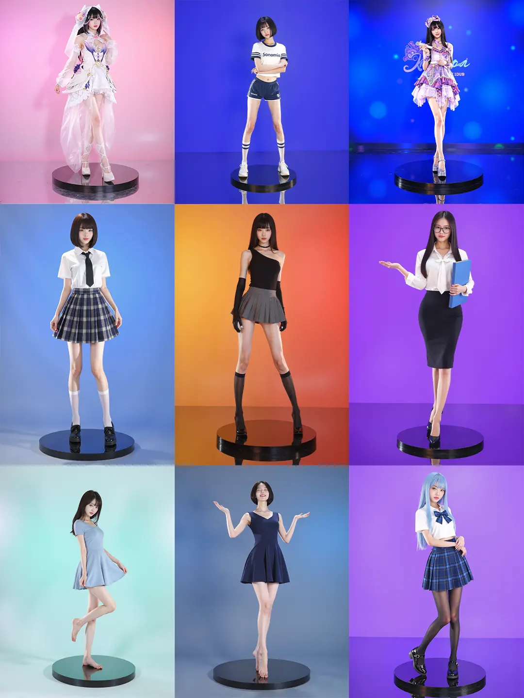 Internet celebrity humanoid figurine stand Clothing model display stand
