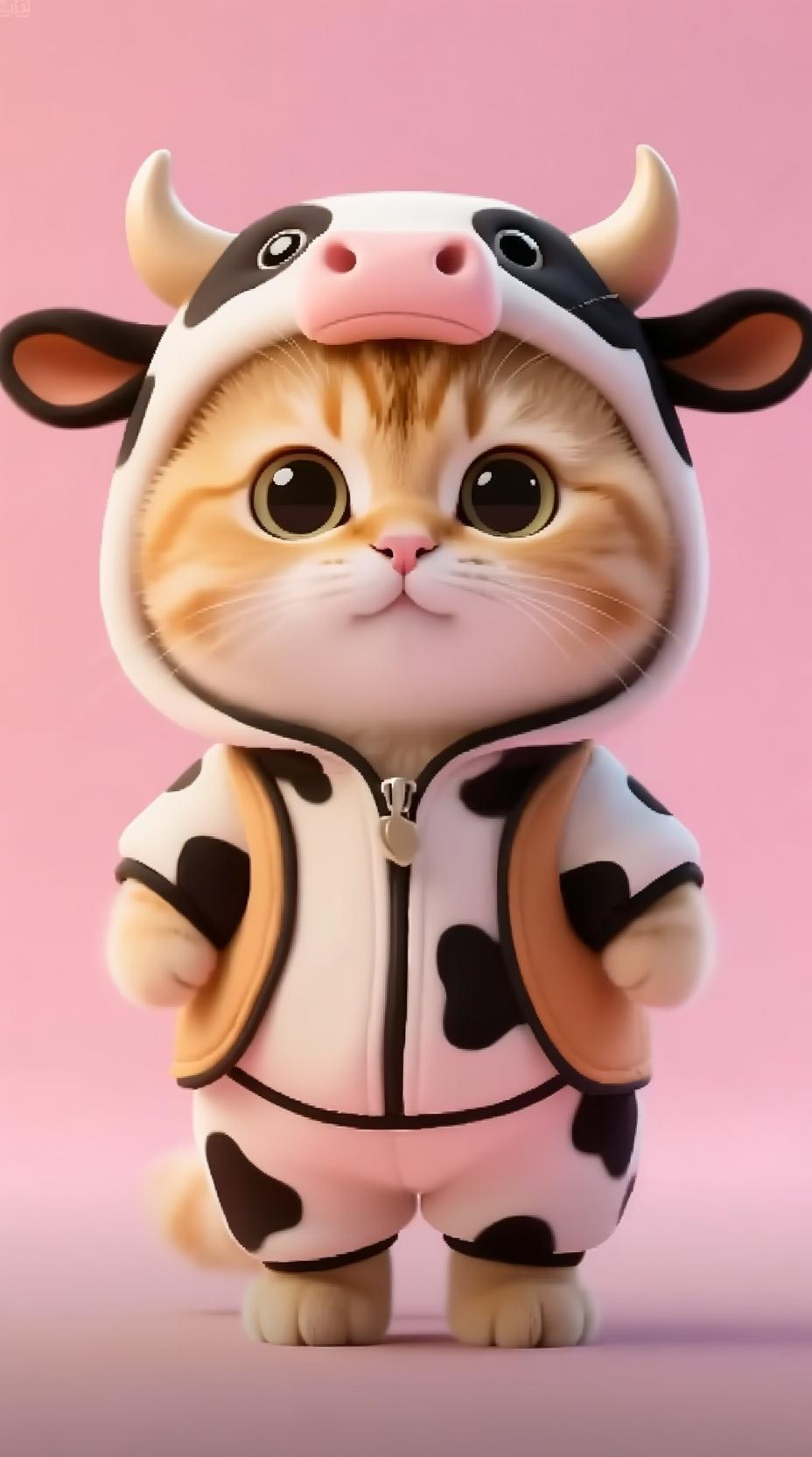 Cartoon cute little cat Fashu Sanda