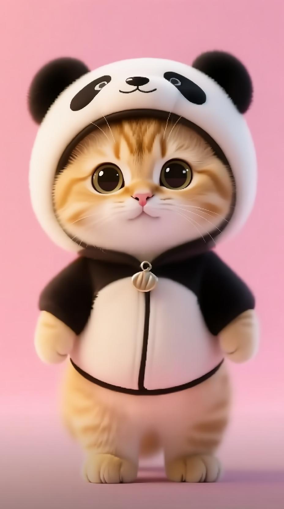 Cartoon cute little cat Fashu Sanda
