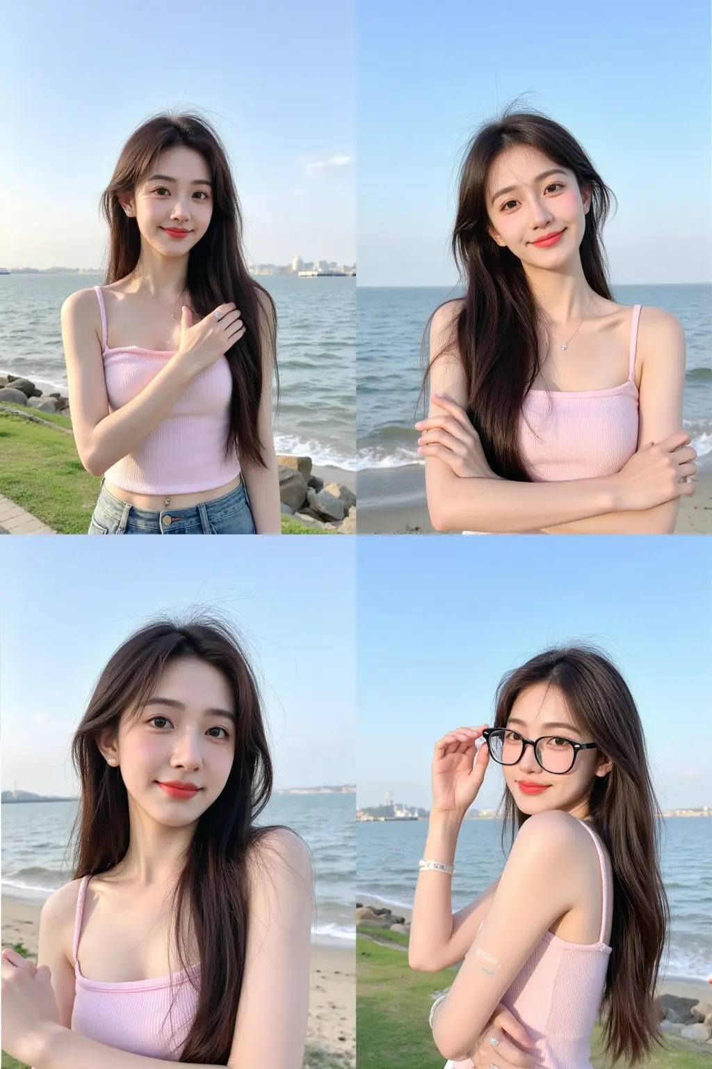 Character consistency 6-grid Xiaohongshu style