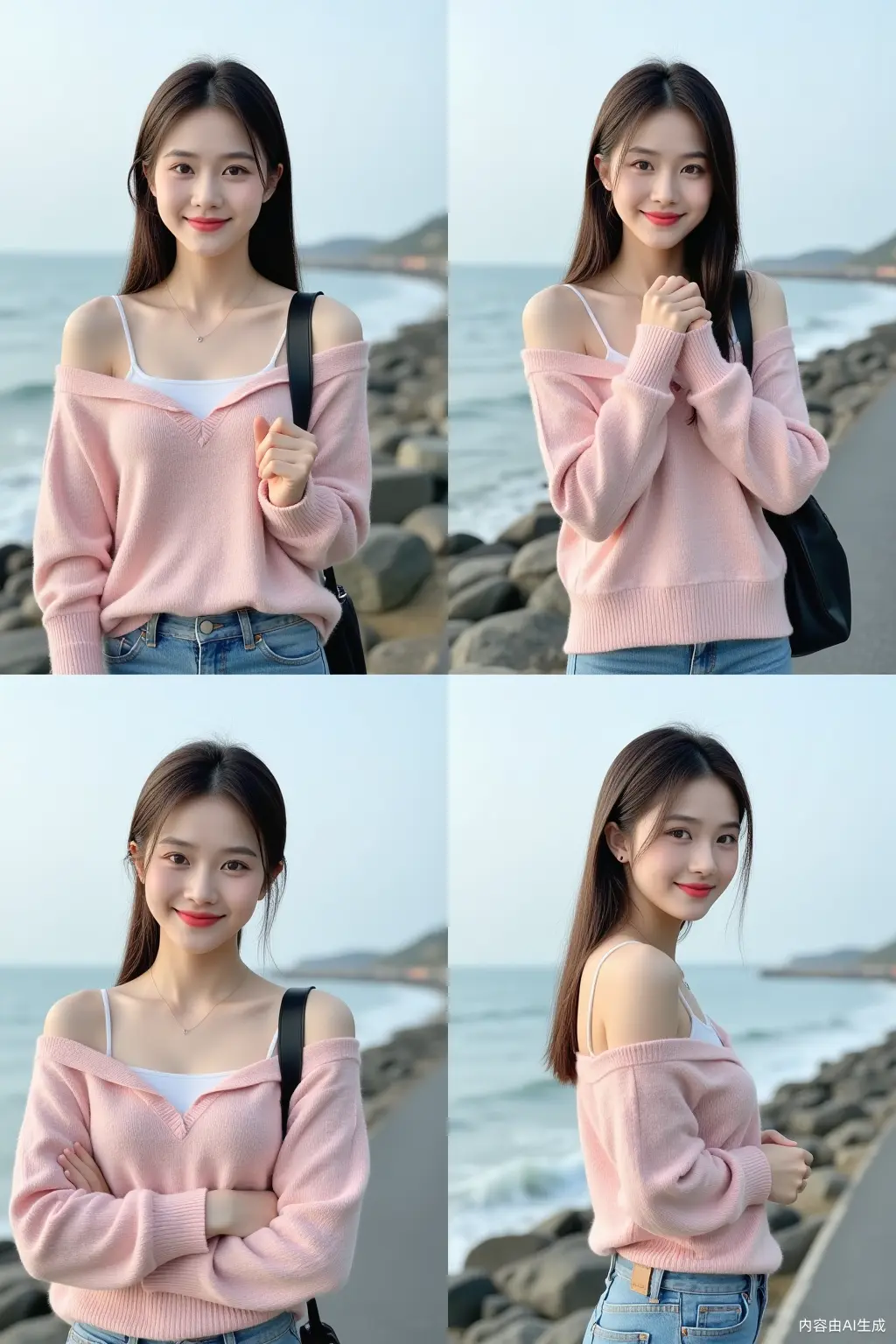 Character consistency 6-grid Xiaohongshu style
