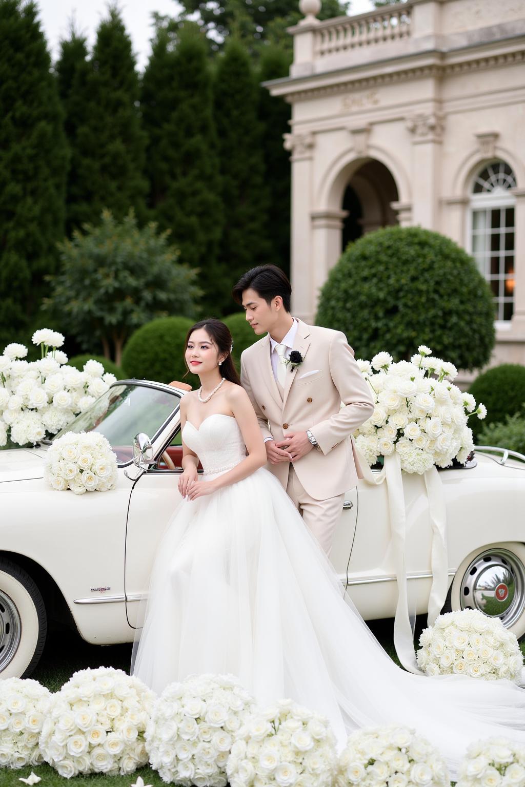 Luxurry Car Adn Wedding Concept L2