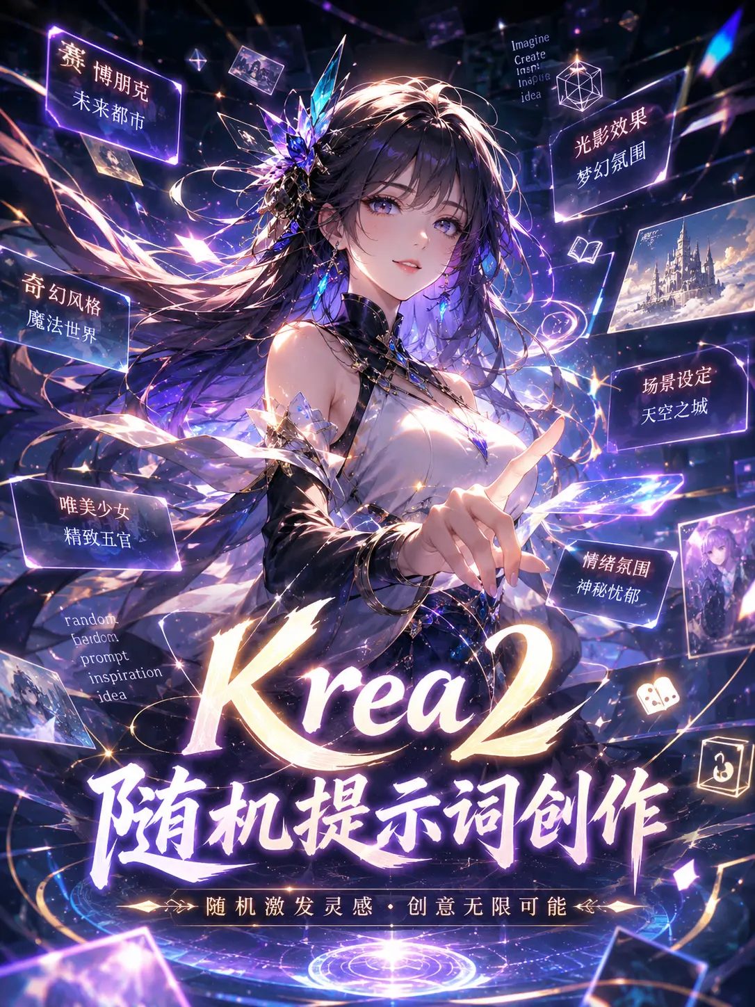 Krea2 随机提示词创作