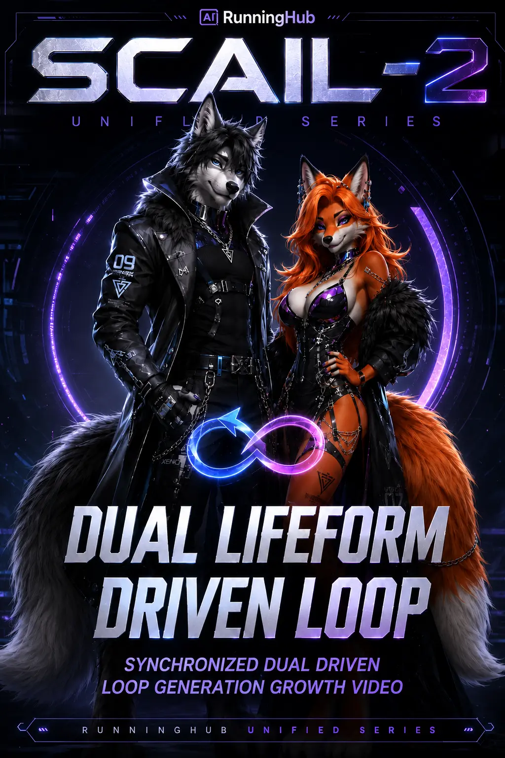 SCAIL 2 Two-person biological long video drive