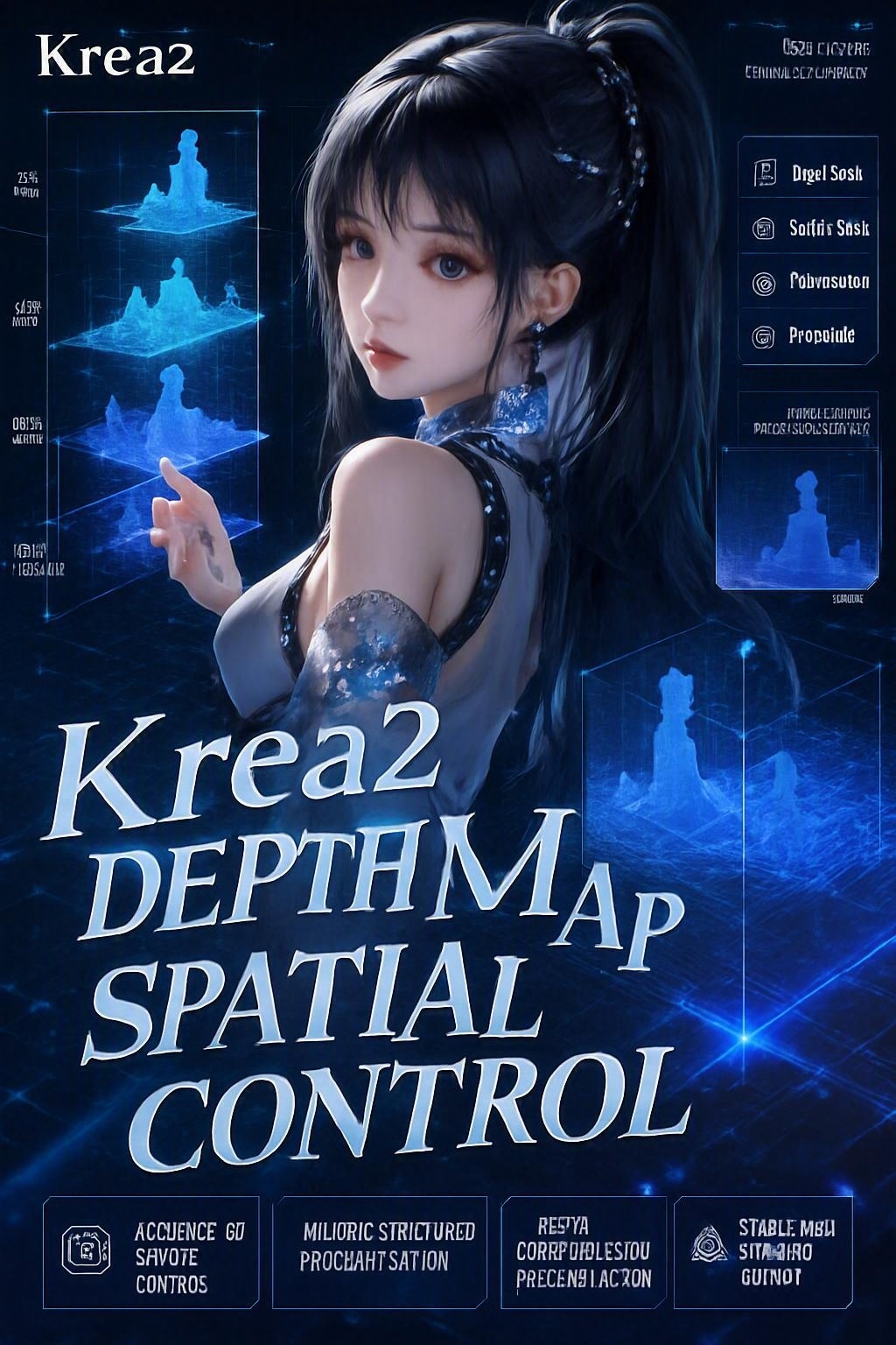 Krea2 Depth Map Spatial Control Raw Image