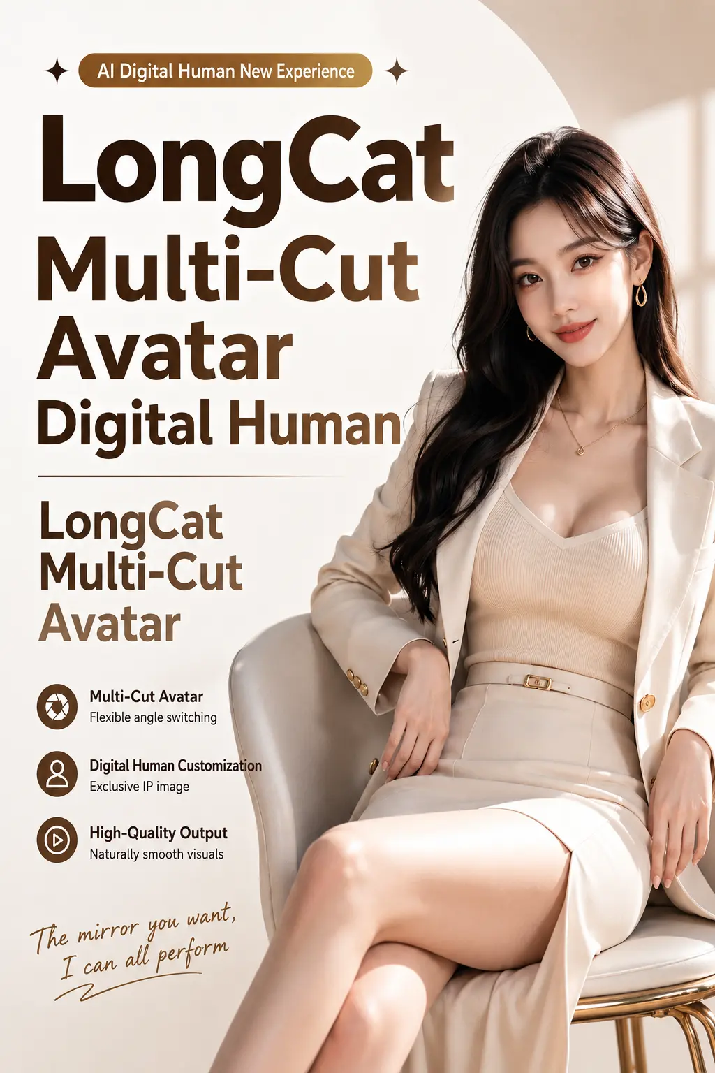 LongCat Avatar Multi-image Switching Digital Human