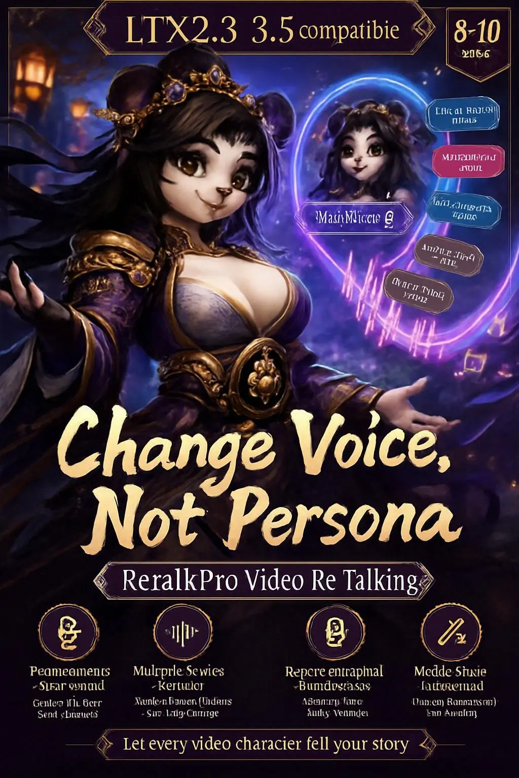 LTX2.3 3.5 Suite | Change Sound Without Changing People · RetalkPro Video Re-Talking