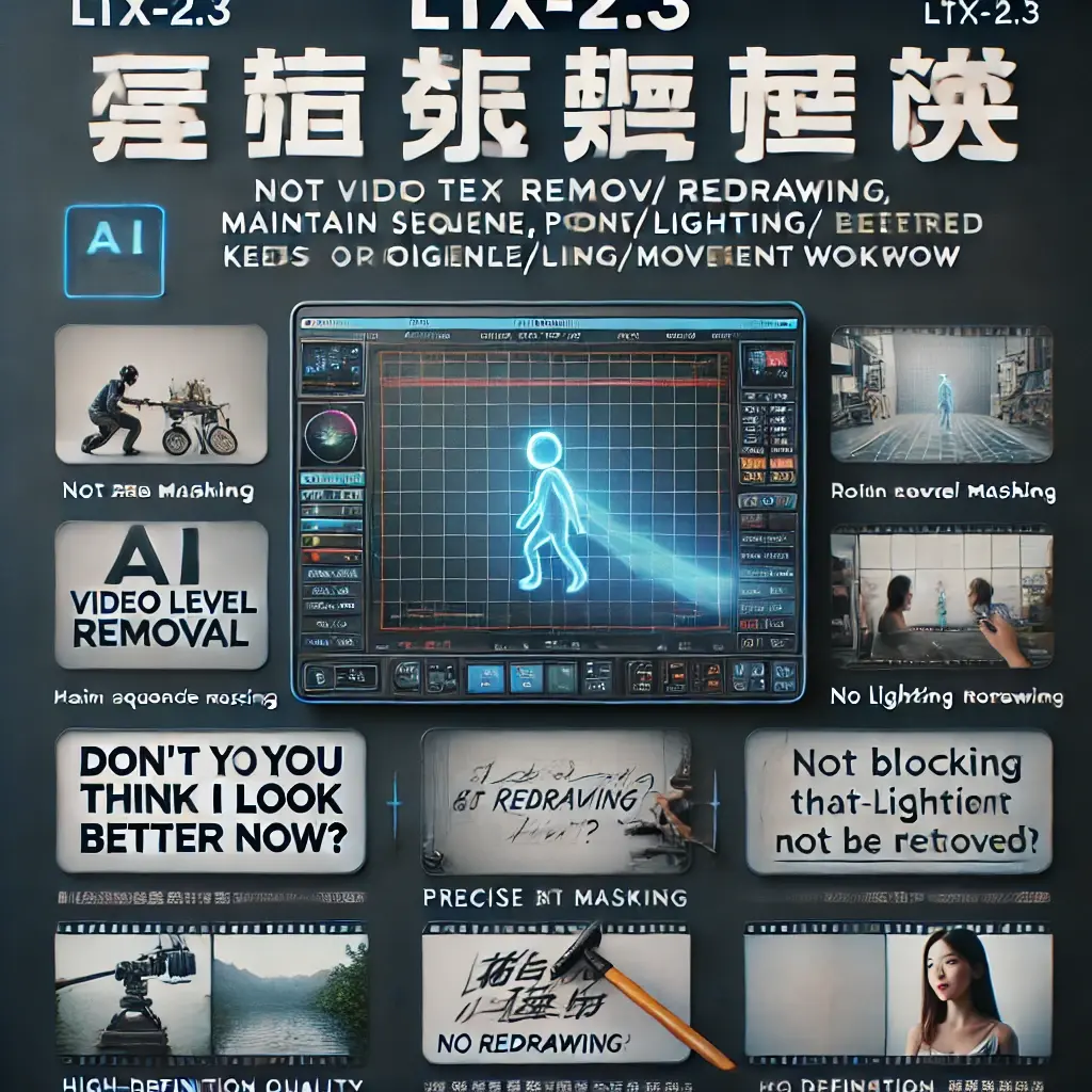 LTX 2.3 Garbled Text Elimination Technique|AI Video Text Pollution Repair Workflow (Reference)