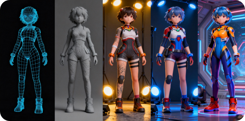 Qwen Generates Images Anime Game Generation